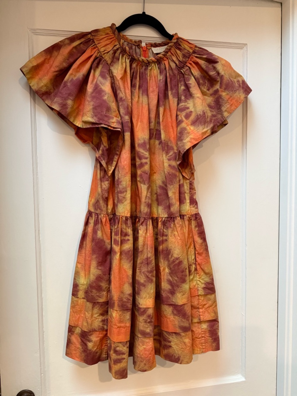 Ulla Johnson Isolde Tie-Dye Ruffle Dress